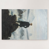 Wanderer über dem Nebel-Meer, Friedrich Puzzle (Horizontal)