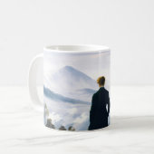 Wanderer über dem Nebelmeer, Caspar D Friedrich Kaffeetasse (Vorderseite Links)