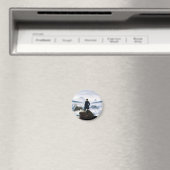 Wanderer über dem Nebelmeer, Caspar D Friedrich Magnet (In Situ (Geschirrspüler))