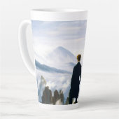 Wanderer über dem Nebelmeer, Caspar D Friedrich Milchtasse (Linke Ecke)