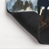 Wanderer über dem Nebelmeer, Caspar D Friedrich Mousepad (Ecke)