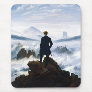 Wanderer über dem Nebelmeer, Caspar D Friedrich  Mousepad
