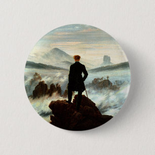 Wanderer über dem Nebelmeer, Caspar Friedrich Button