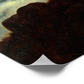 Wanderer über dem Nebelmeer, Caspar Friedrich Poster (Ecke)