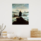 Wanderer über dem Nebelmeer, Caspar Friedrich Poster (Küche)