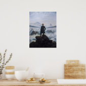 Wanderer über dem Nebelmeer – Friedrich Poster (Küche)