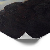 Wanderer über dem Nebelmeer Poster (Ecke)