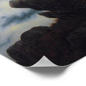 Wanderer über dem Nebelmeer Poster (Ecke)