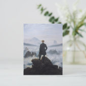 Wanderer über dem Nebelmeer Postkarte (Stehend Vorderseite)