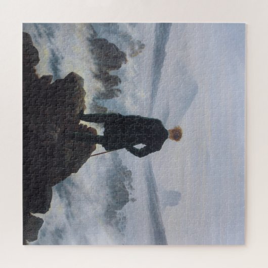 Wanderer über dem Nebelmeer Puzzle (Horizontal)