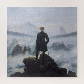 Wanderer über dem Nebelmeer Puzzle