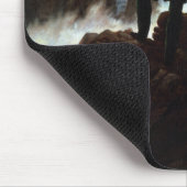 Wanderer über dem Nebelmeer von Friedrich Mousepad (Ecke)