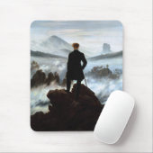 Wanderer über dem Nebelmeer von Friedrich Mousepad (Mit Mouse)