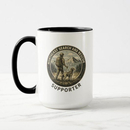 Wanderer und Labrador Retriever Such- und Rettungs Tasse (Links)