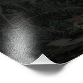 Wanderer Under Giant Crescent Moon Fotodruck (Ecke)