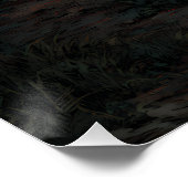 Wanderer unter riesigem Halbmond Poster (Ecke)