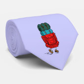 Wanderer-Wanderer mit großem Rucksack Krawatte (Gerollt)