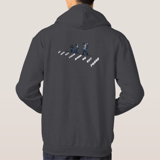 Wanderer, Wandern Hoodie (Rückseite)
