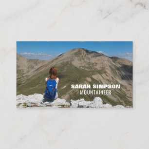 Wanderer, Wandern und Klettern Visitenkarte
