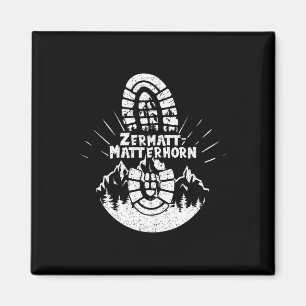 Wanderer Zermatt-Problemhorn Schweiz Wandern Urlau Magnet