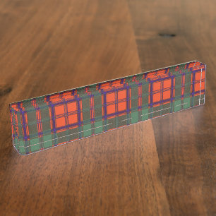 Wandererclan karierter schottischer Kilt Tartan Namensplakette