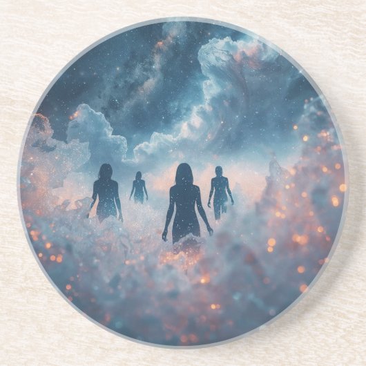 Wanderers in the Cosmic Mist Getränkeuntersetzer (Vorne)