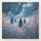 Wanderers in the Cosmic Mist Glasuntersetzer (Vorderseite)