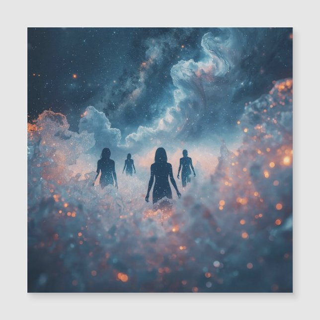 Wanderers in the Cosmic Mist Magnetkarte (Vorderseite)