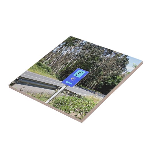 Wandererzeichen EL Camino, Spanien Fliese (Seite)