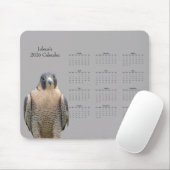 Wanderfalke: 2026 Kalender anpassen Mousepad (Mit Mouse)