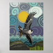 Wanderfalke aus Cornwall Poster (Vorne)