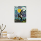 Wanderfalke aus Cornwall Poster (Küche)