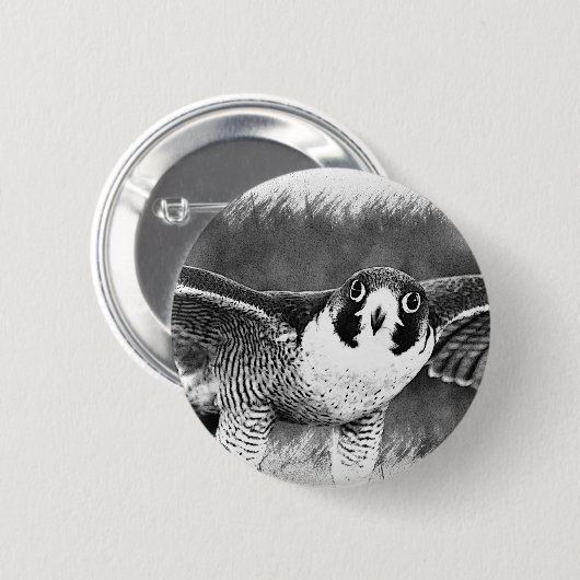 Wanderfalke Button (Vorne & Hinten)