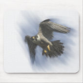 Wanderfalke im Flug Mousepad (Vorne)