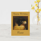 Wanderfalke Karte (Gelbe Blume)