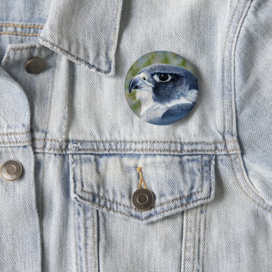 Wanderfalke-Knopf Button (Beispiel)