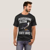 Wanderfalke Staatsvogel Flug T-Shirt (Vorne ganz)