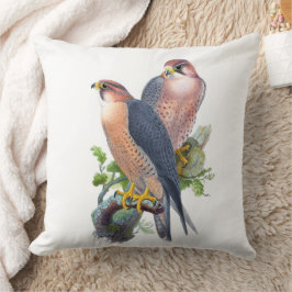 Wanderfalke Vintage Kunst Kissen