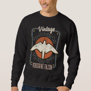 Wanderfalke Vintage Retro Klassisches Tier Liebe Sweatshirt