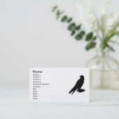 Wanderfalke-Visitenkarte Visitenkarte (Stehend Vorderseite)