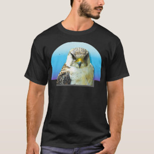 Wanderfalke Vogelbeobachtung Sonnenuntergang Vinta T-Shirt