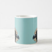 Wanderfalken-Vogelkunst Kaffeetasse (Mittel)