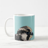 Wanderfalken-Vogelkunst Kaffeetasse (Links)