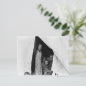 Wanderfamilie während der Pea Harvest — 1939 Postkarte (Stehend Vorderseite)