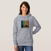Wanderfrau Camping Vintag Hoodie (Vorne ganz)