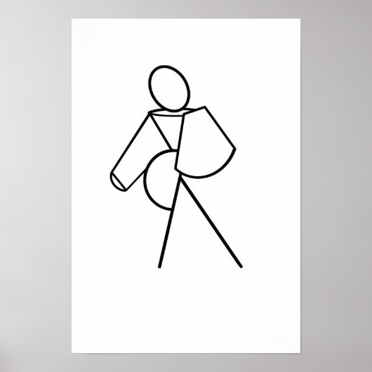 Wanderfrau Poster (Vorne)