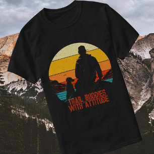 Wanderfreunde mit Haltung, Wandernder Hund Retro T-Shirt