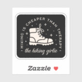 Wanderfreunde zitieren witzige ästhetische Zitate Aufkleber (Blatt)