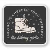 Wanderfreunde zitieren witzige ästhetische Zitate Aufkleber (Vorderseite)