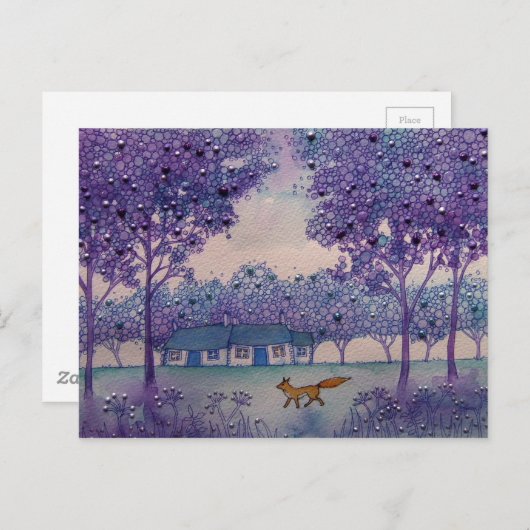 Wanderfuchs Postkarte (Vorne/Hinten)